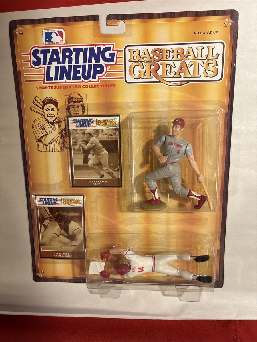 【おまとめ】BP29【Peter Squeezed Under Gate】他1点 1989 Kenner Starting Lineup Johnny Bench & Pete Rose Baseball