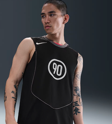 Nike Total 90 Men's Dri-FIT Sleeveless Soccer Top Black Asian Size