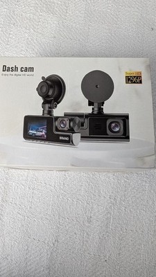 Car 3 Channel Dash Cam 1080P Front/Rear/Interior Camera Video Recorder G-sensor