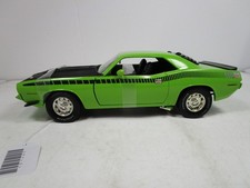 Ertl 118 American Muscle Green 1970 Plumouth Aar Cuda Missing Mirror Issue