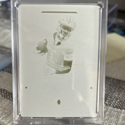 Panini 2025 National Treasures Printing Plate Malik Nabers 1/1 NP-74 Giants