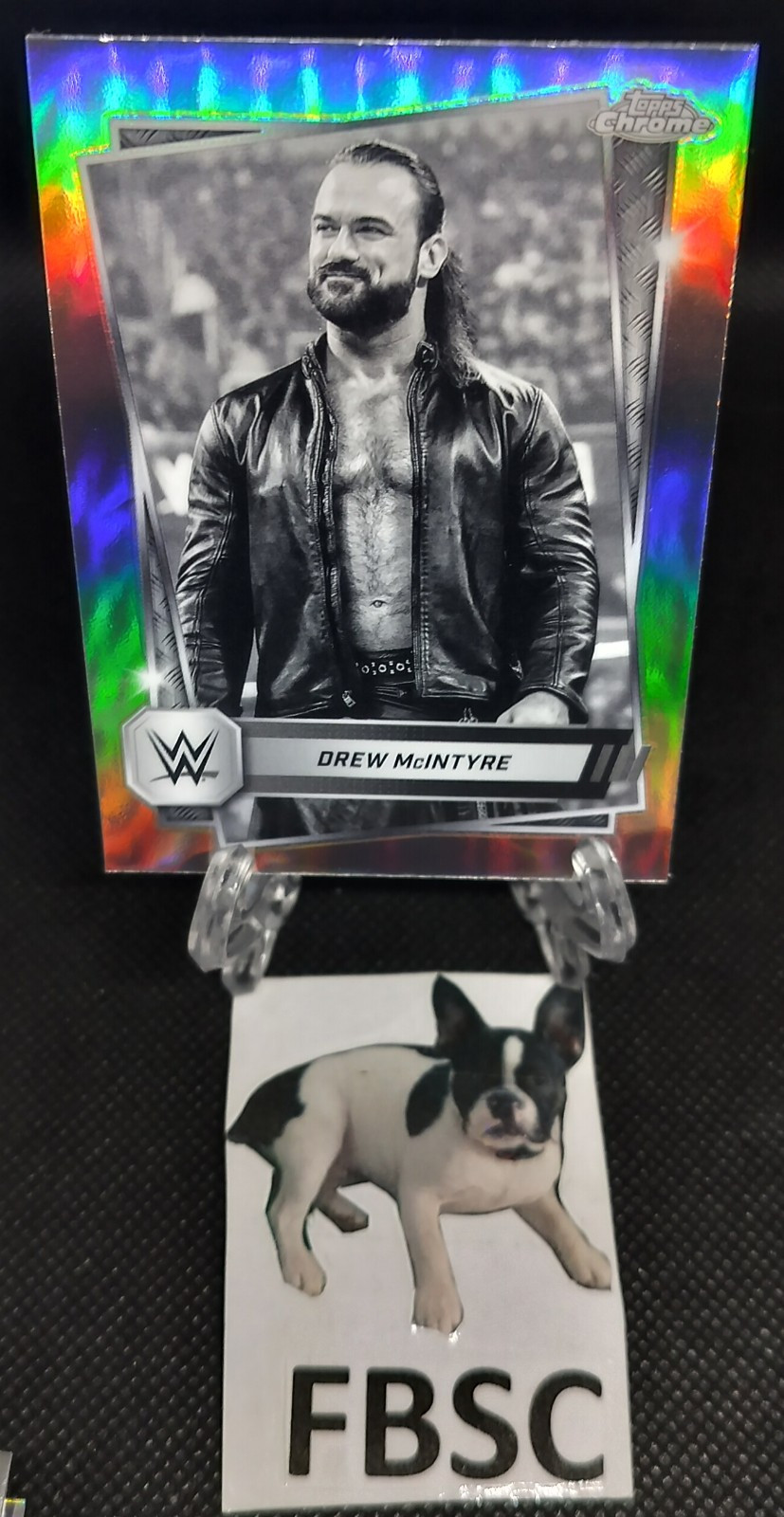 2025 Topps WWE Chrome DREW MCINTYRE Sepia Refractor Silver Holo Wrestling