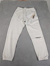 Essentials Fear of God Pants Mens XL Gray Sweatpants Logo Joggers Streetwear New
