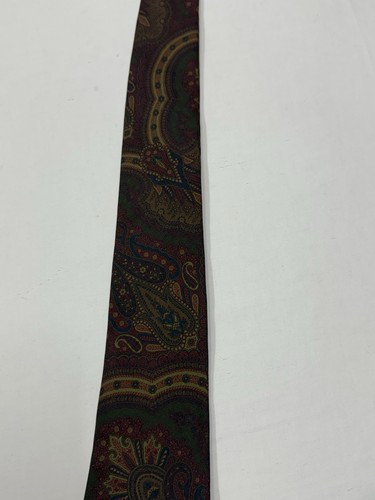 Ralph Lauren’s Double RL men's 100% silk Multicolored tie stylish Handmade - Picture 13 of 14