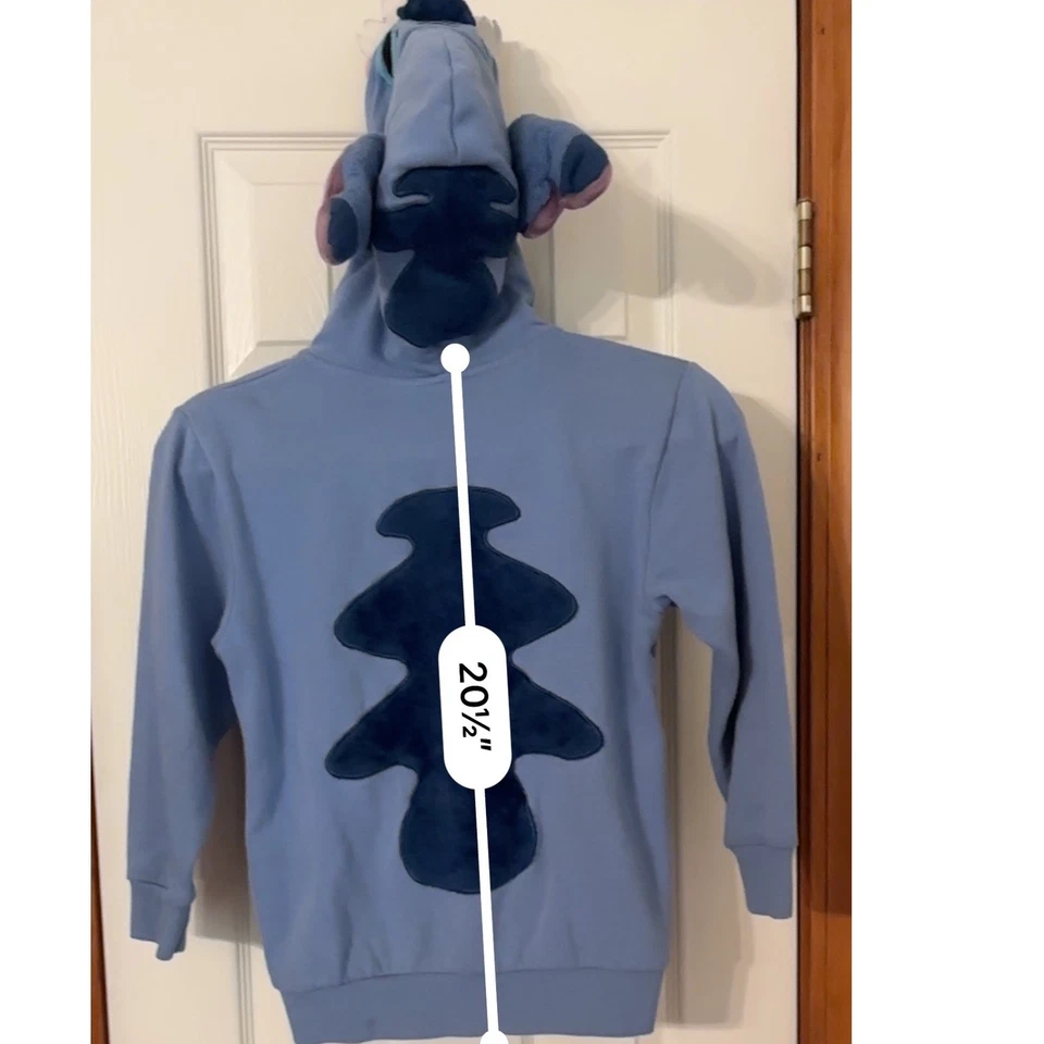 Костюм толстовка с капюшоном Disney Lilo & Stitch куртка на молнии синий детский размер M (10) - Изображение 4 из 4