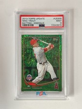 2013 Topps Update Mike Trout #US300 All-Star Emerald Foil PSA 9