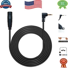 Durable 10 ft 2.5mm Male to Female Rearview Camera Extension Cable for Dash Cams