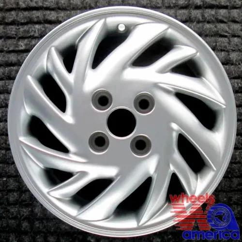 Wheel Rim Ford Escort 14 1997-1999 F7CZ1007CC OEM Factory Silver OE 3199 - Image 3 of 4