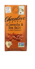 Chocolove Dark Chocolate Almonds And Sea Salt Bars 3.2 Oz Pack Of 2