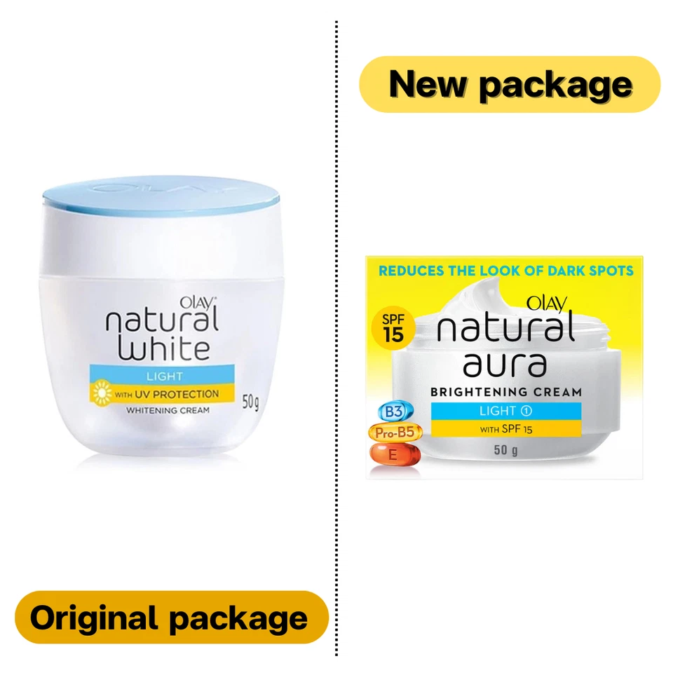 Cream OLAY Facial Moisturizer Day Cream Natural Light UV Protection Skin 50g - Image 3 of 3