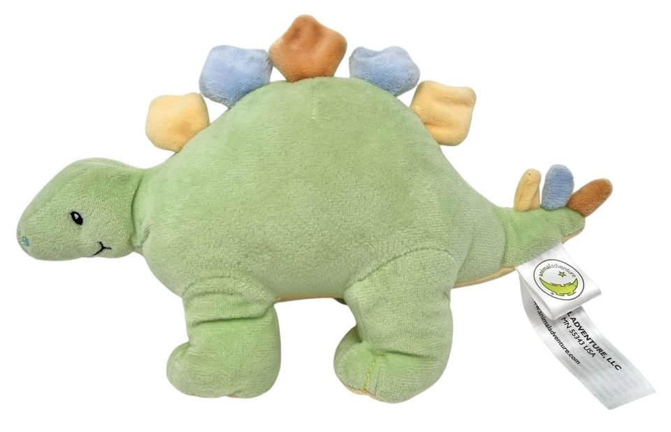 Animal Adventure 11” Plush Dinosaur Sweet Sprouts Green Blue Stuffed Animal 2024 - Image 3 of 4