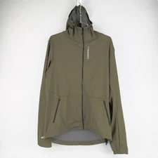 Castelli Trail Hoodie Jacket Men's L Long Sleeve Full Zip Green Hooded Gore Bike