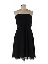 White House Black Market Gorgeous Sweetheart Bodice Chiffon Dress 8 M