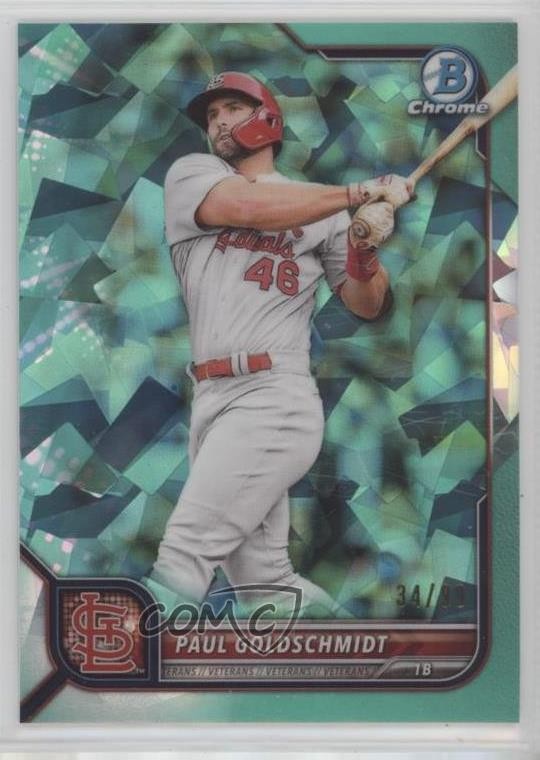 2022 Bowman Chrome Sapphire Edition Aqua 34/99 Paul Goldschmidt #42 1b8c