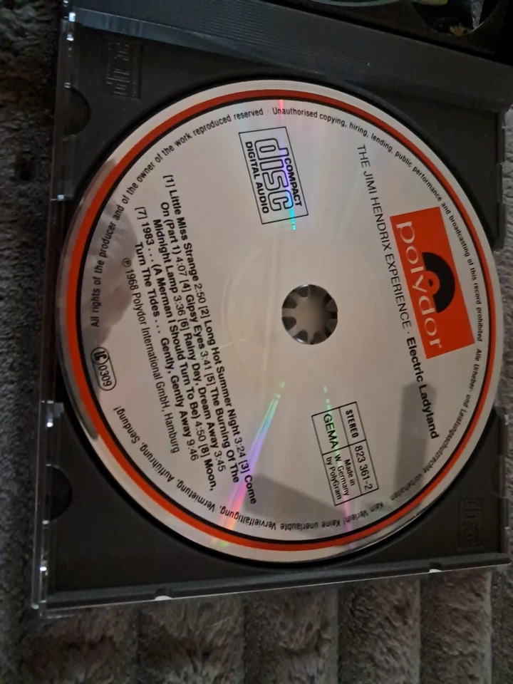 Jimi Hendricks Electric Ladyland 2 CD Polydor W. Germany  Nude Cover 16 Tracks  - Image 4 of 4