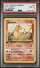 1999 Pokemon GERMAN 1st Edition Base Set Glumanda-Charmander 46/102 PSA 8 NM-MT