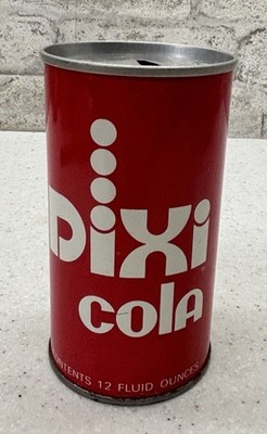 Vintage Dixi Cola Soda Can 12oz Steel Pull Tab 1970s Baltimore MD Pop