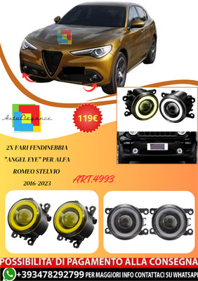  ART.4993 2x Nebelscheinwerfer ''Angel Eye'' Für Alfa Romeo Stelvio 2016-2023 