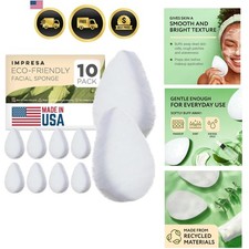 Facial Sponge - Daily Deep Cleansing Face Scrubber - Gentle Exfoliating Pads ...