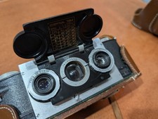 David White Stereo Realist f3.5 35mm Film Stereo Camera w/Leather Case