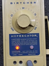 Birtcher Hyfrecator Model 732 Pedal, Pen  (Powers On. Unsure Of Anything Else)