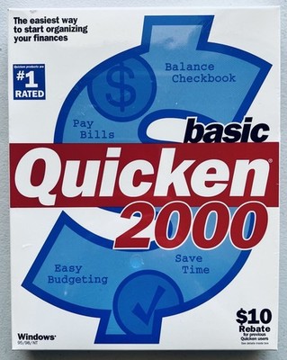 QUICKEN 2000 BASIC For Windows 95 / 98 / NT  Brand New Sealed