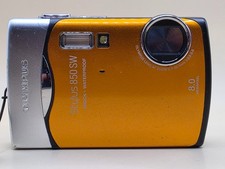 Olympus Stylus 850 SW 8MP Waterproof Shockproof Digital Camera – Orange – Tested