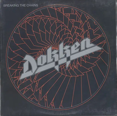 Dokken Breaking The Chains AR, BLACK AND RED LABELS Elektra Vinyl LP