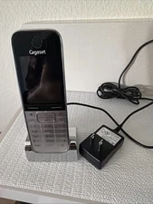 Siemens Gigaset SL78H Black & Silver Cordless Handset Cell Phone with Charger