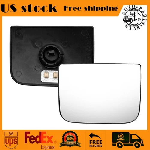 Lower Mirror Glass Heated Left or Right Side For Freightliner Columbia Century