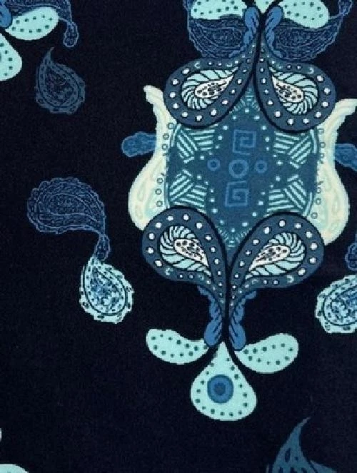 Leggings LuLaRoe OS Talla Única TURQUESA VERDE AZULADO Paisley TIE DYE Modernos Envío RÁPIDO Foto 2 de 4