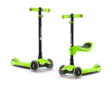 Lascoota 2-in-1 Kids Kick Scooter with Seat - Green - Ages 3-12, Up... Fast Ship