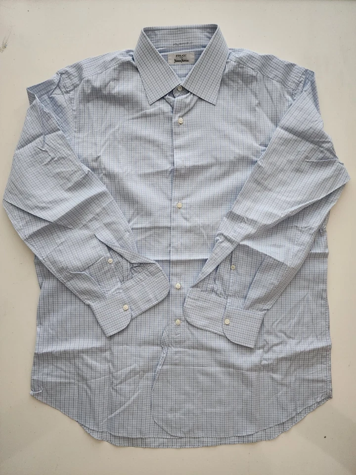 Fray Neiman Marcus. Men Dress Shirt. Made In Italy. 16.5L - Image 4 of 4
