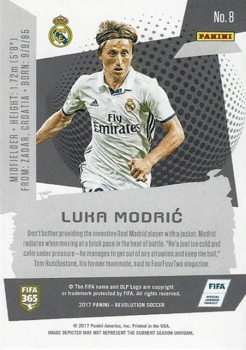 Panini Revolution Soccer 2017 - tarjetas comunes básicas - Real Madrid CF - (1 - 10) - Imagen 14 de 36