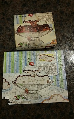 Vintage TYCO ''I Love Chocolate'' 100 pc Jigsaw Puzzle ~1983