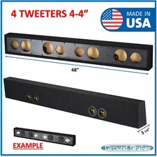 4 - 3” Tweeters & 4 - 4” sound bar speaker box sub box Ground shaker Enclosure
