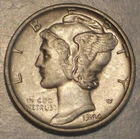 1944 S Mercury Dime  90% Silver XF Extra Fine