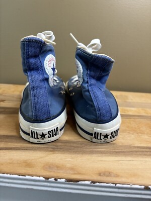 VTG Converse Chuck Taylor All Star High Mens Shoes Size 5 Blue