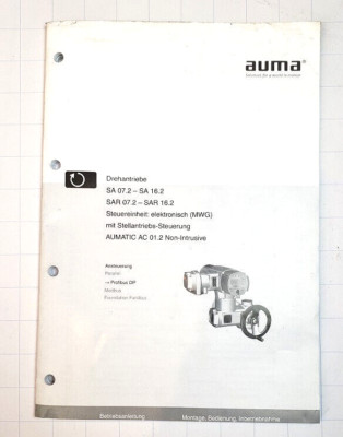 AUMA Betriebsanleitung Drehantrieb Aumatic AC 01.2 Non-Intrusive SA 07.2 SA 16.2