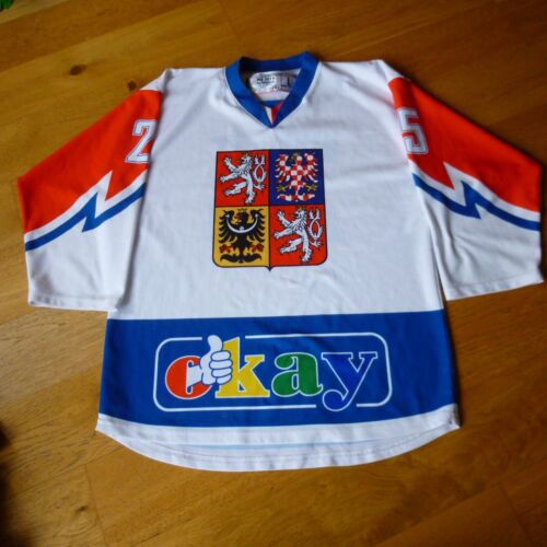 Czech Republic Ice Hockey Shirt 2019 World Championship Slovakia Size L READ!!! - Foto 1 di 11
