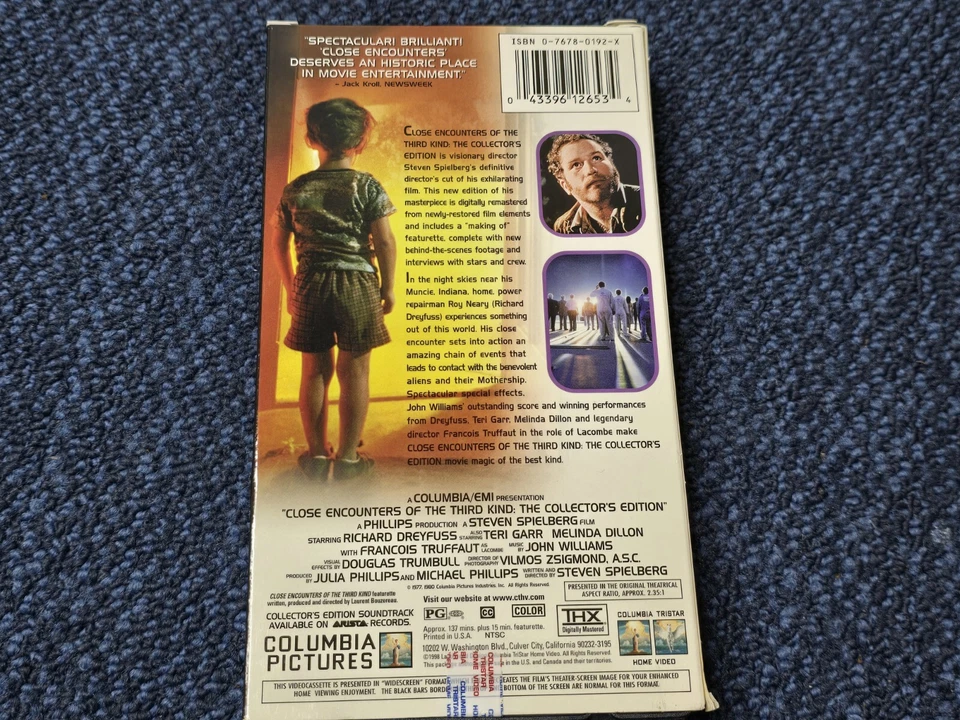 Close Encounters Of The Third Kind VHS Widescreen Collectors Edition | Vintage - Image 2 of 2