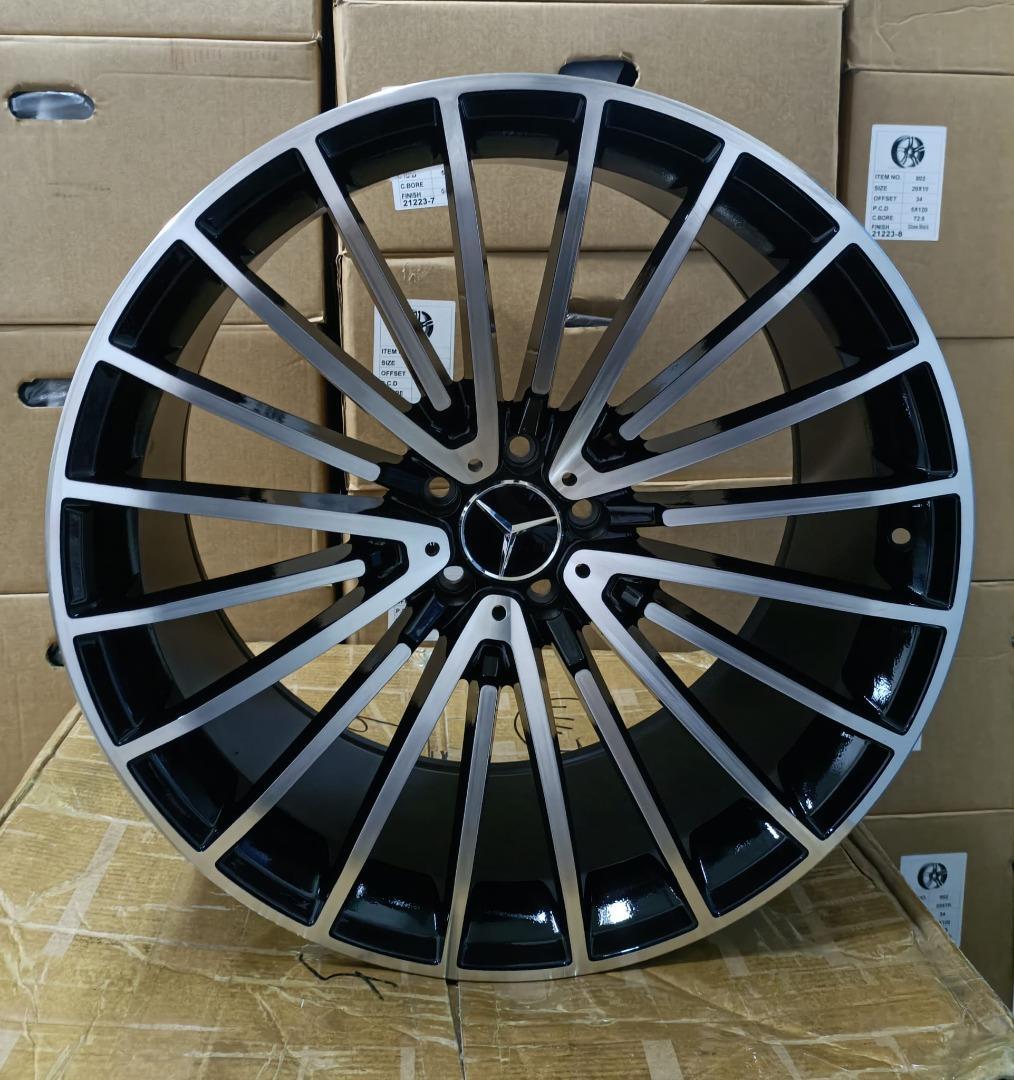 22'' Wheels fit Mercedes S550 CLS Bentley S63 Gloss Black Tires GLC CL63 S580 GL