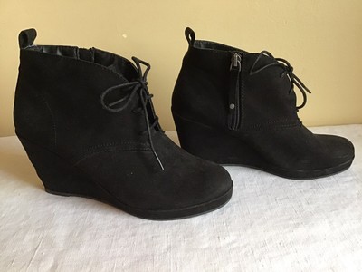 black wedge booties target