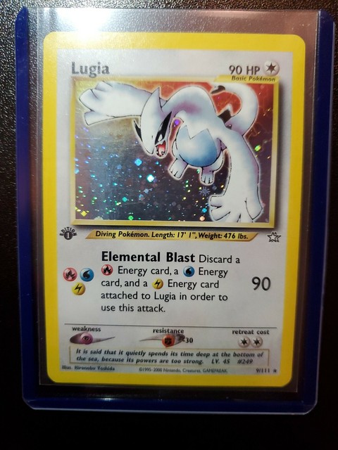 1st Edition Holo Rare Lugia 9/111 - 2000 Neo Genesis Set Pokémon Card