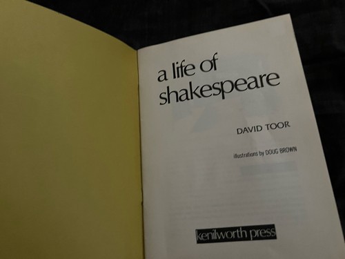 Vintage 1976 Kenilworth Press A LIFE OF SHAKESPEARE David Toor Booklet - Zdjęcie 4 z 22