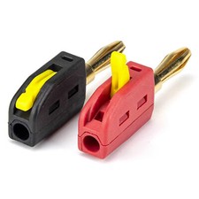 100pcs 4mm High Current quick connect lantern banana plug gold-plated terminal
