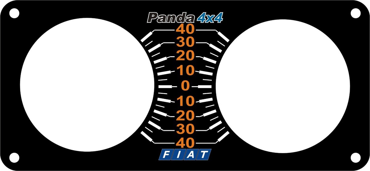 FIAT PANDA 4x4 OLD 141 INCLINOMETRO FONDINO PANDA 4X4 BLU CONSEGNA