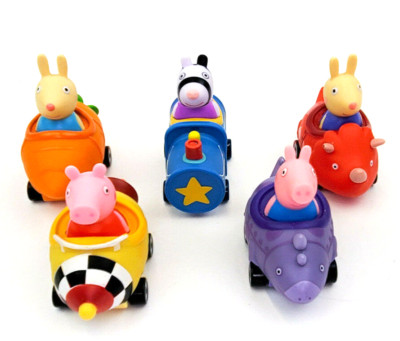 Peppa Pig Free Wheelin Friends Cars Rocket Dino Engine Carrot Jazware Train 2003