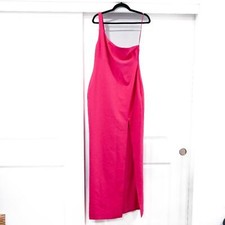LIKLEY Size 12 Fuschia Camden One-Shoulder Gown Formal Evening Gown