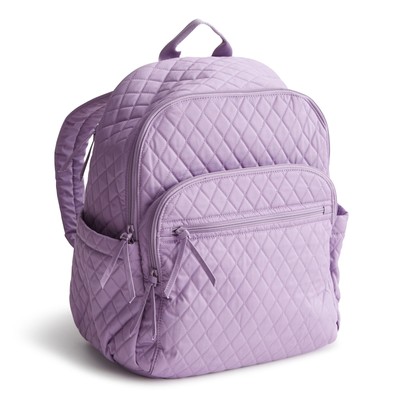 Vera Bradley Women's Premium Cotton Bancroft Backpack Purple Rhapsody One Size